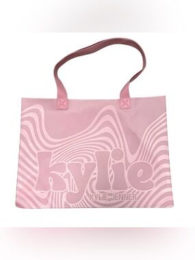 Kylie Cosmetics Kylie Jenner Pink PVC Reusable Tote Shopping Beach Bag